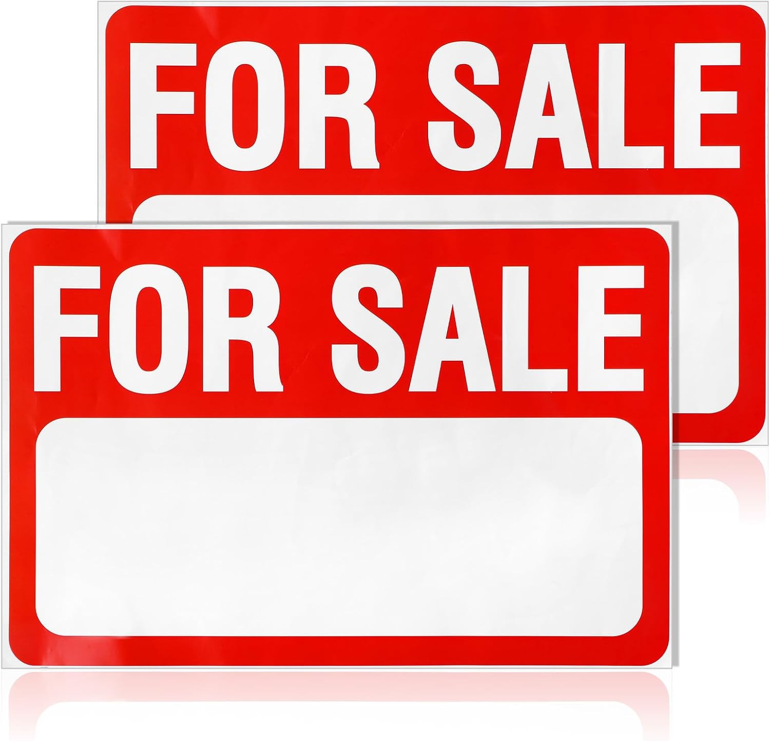 2 Pcs for Sale Sign Car Sticker, 12″ X 8″ Plastic Self-Adhesive Vinyl Sale Sign