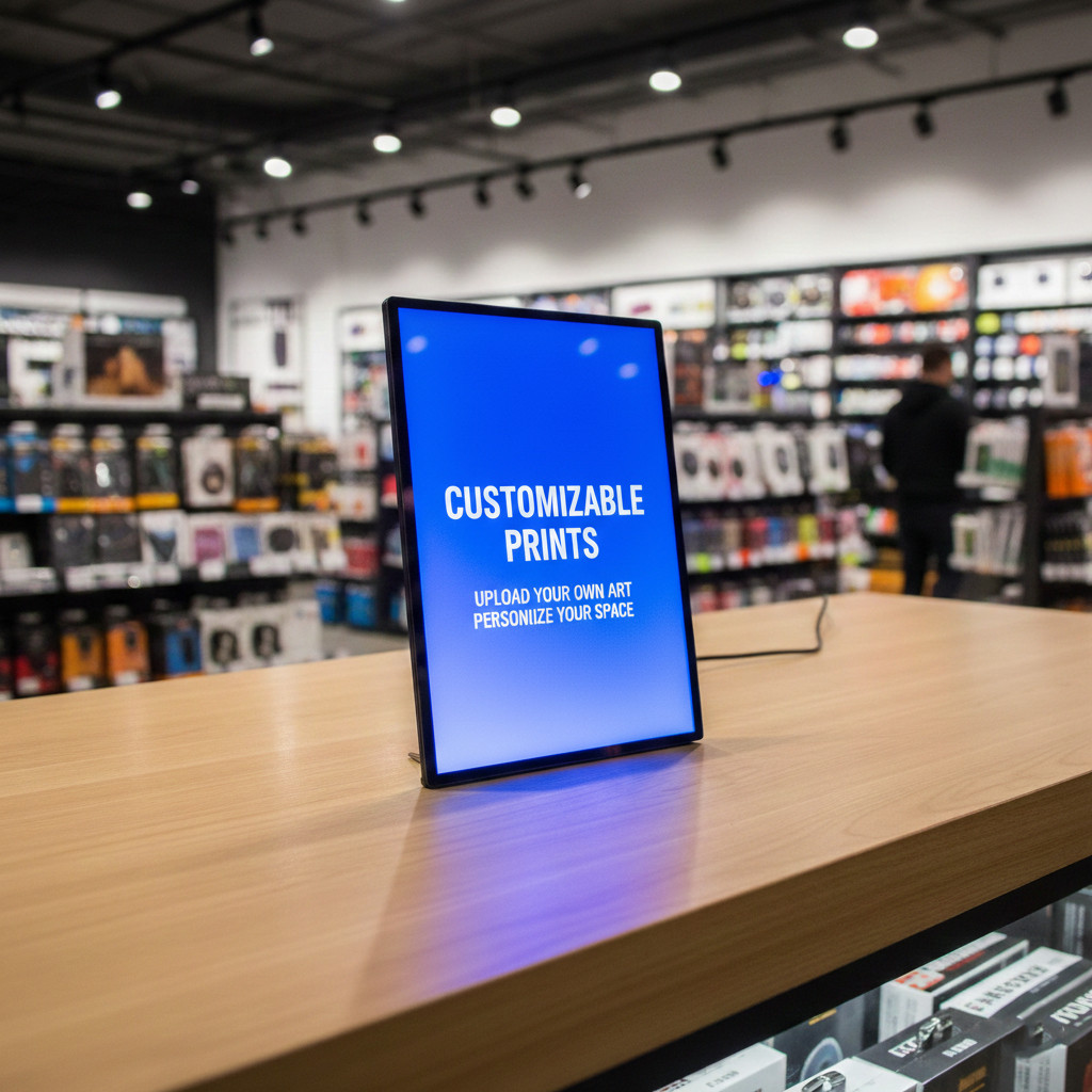 LED We’re Open Sign Light Box Wall Mounted Backlit Business Store Display