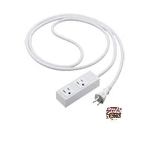 NEW Panasonic S-OA Power Strip Grounded 15A 2 Outlets Matte White 3m Cord with