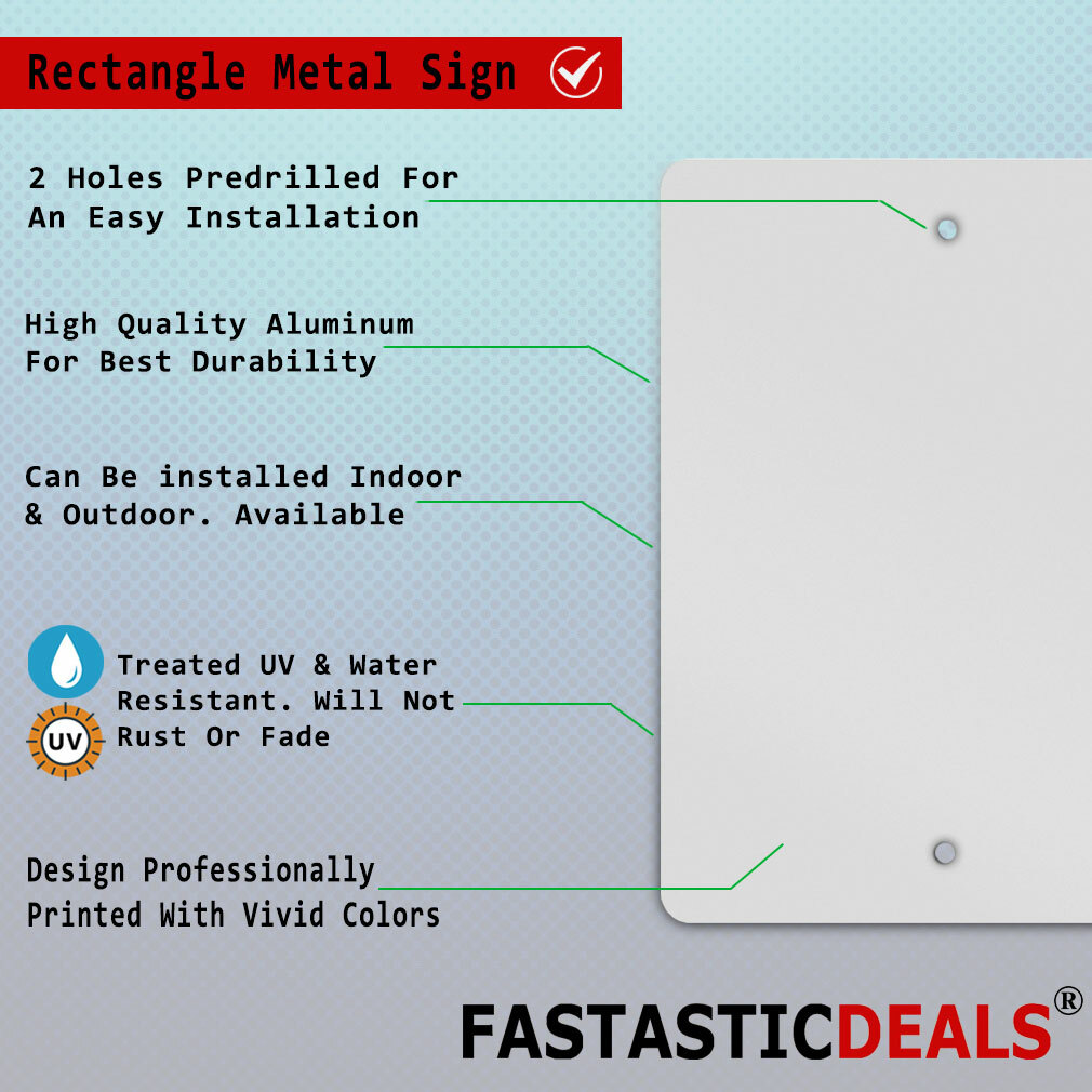 Vertical Metal Sign Multiple Sizes Please Take Your Trash with You Activity