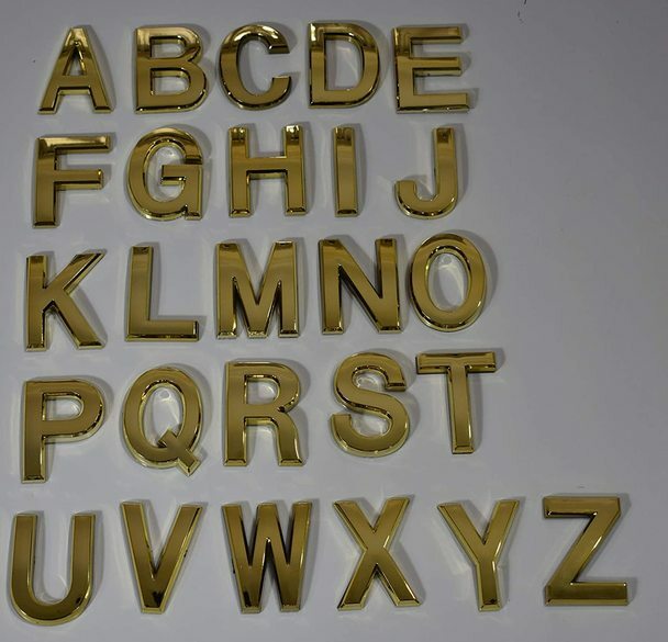 1 PCS – Apartment Number Sign/Mailbox Number Sign,Letter B (Gold,3D…ref0420